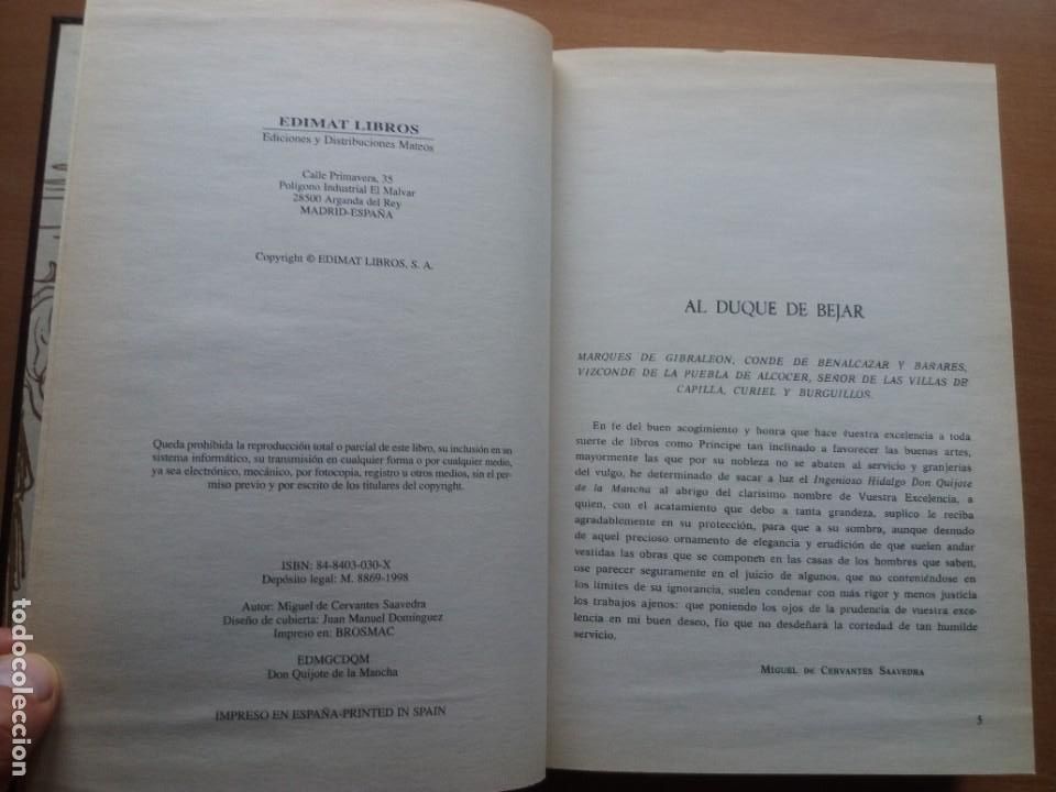 Libros de segunda mano: DON QUIJOTE DE LA MANCHA. GUSTAVO DOR&Eacute;. EDIMAT - Foto 3