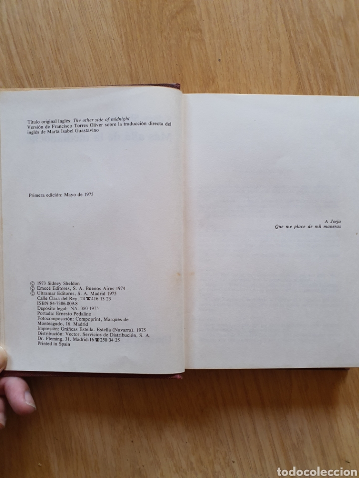 Libros de segunda mano: M&aacute;s all&aacute; de la medianoche Sidney Sheldon - Foto 2