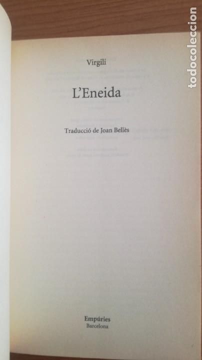 Libros de segunda mano: Virgili: Eneida (trad. Joan Bell&eacute;s) - Foto 4