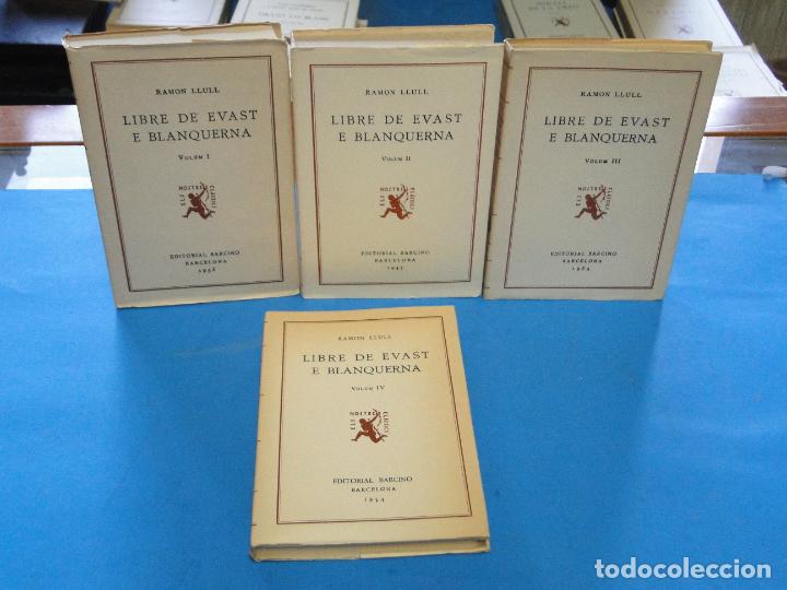 Libros de segunda mano: RAMON LLULL. - LLIBRE DE EVAST E BLANQUERNA . 4 VOL OBRA COMPLETA - Foto 1
