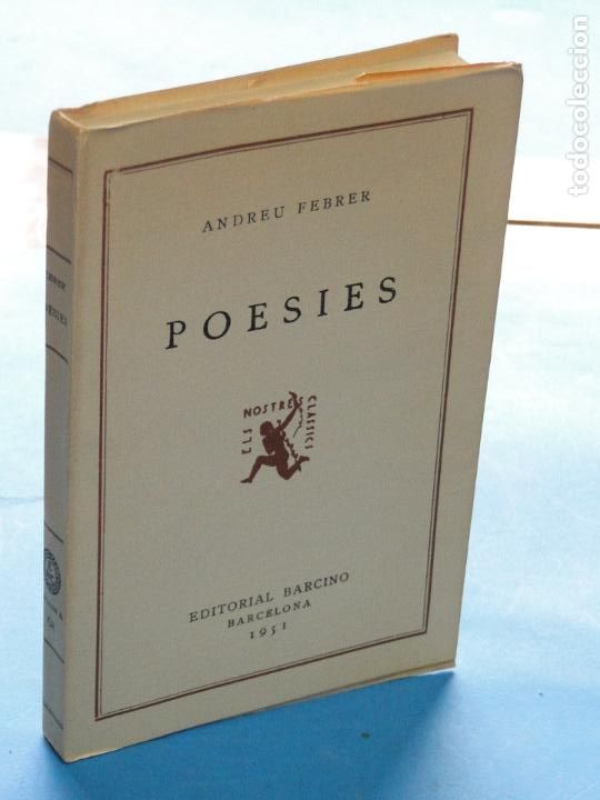 Libros de segunda mano: POESIES .- ANDREU FEBRER - Foto 1
