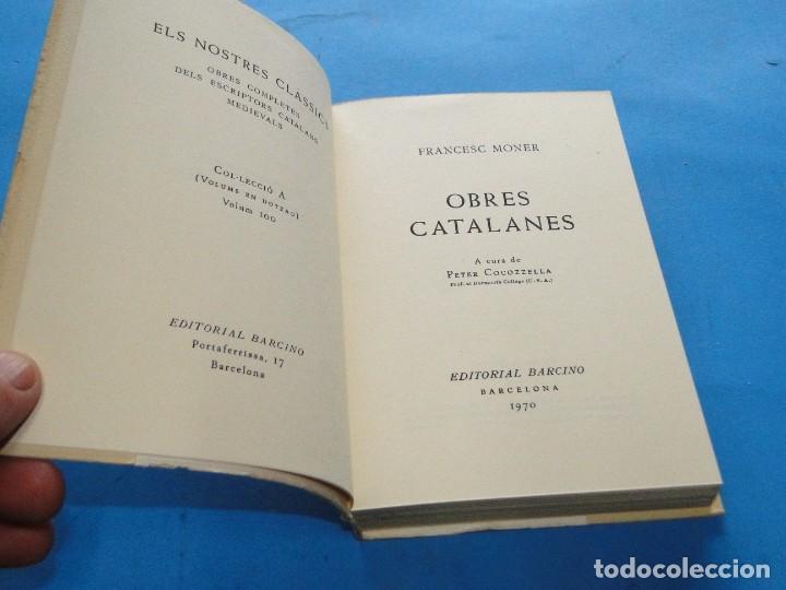 Libros de segunda mano: OBRES CATALANES.- FRANCESC MONER - Foto 3