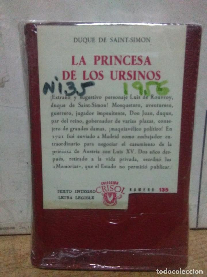 Libros de segunda mano: Duque de Saint Sim&oacute;n ..La princesa de los Ursinos .Editorial Aguilar(CRISOL) - Foto 1