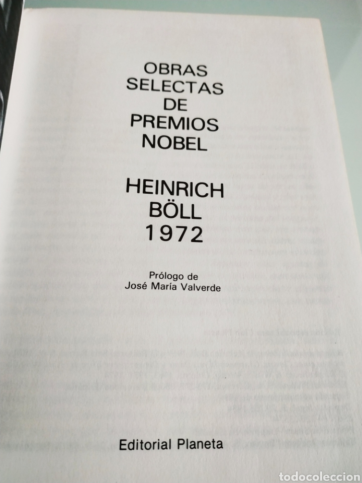 Libros de segunda mano: Obras selectas de Premios Nobel heinrich boll 1972 - Foto 2