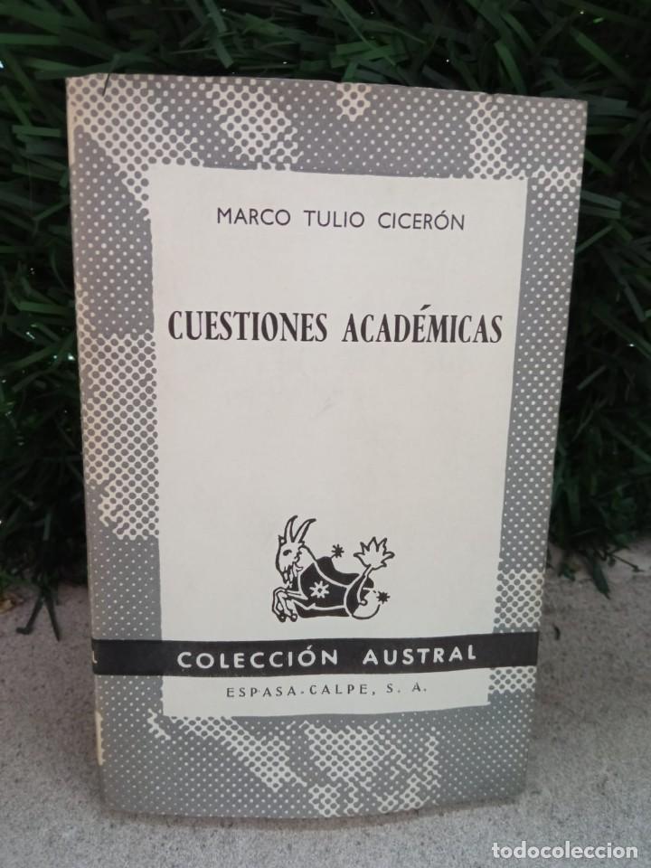 Libros de segunda mano: Cuestiones acad&eacute;micas. Autor: Marco Tulio Cicer&oacute;n - Foto 1