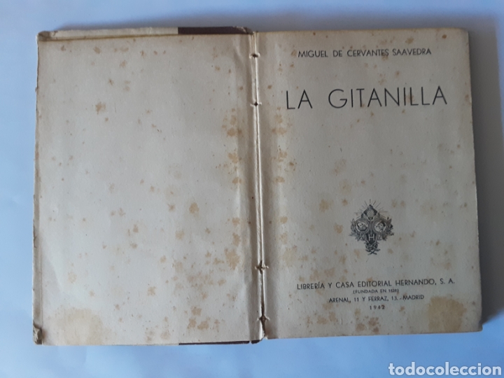 Libros de segunda mano: La gitanilla Miguel de Cervantes 1942 - Foto 2