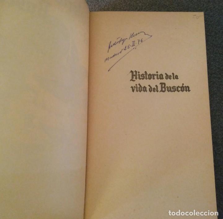 Libros de segunda mano: Historia de la Vida del Busc&oacute;n Francisco de Quevedo - Foto 3