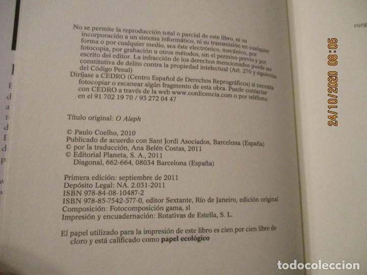 Libros de segunda mano: ALEPH Paulo Coelho Editorial Planeta 2011 - Foto 6