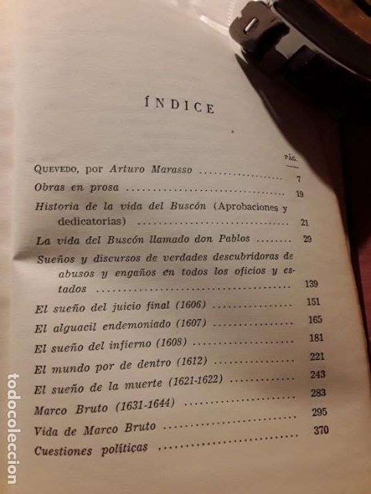 Libros de segunda mano: Obras selectas, de Quevedo. El ateneo (Argentina), 1957. - Foto 3