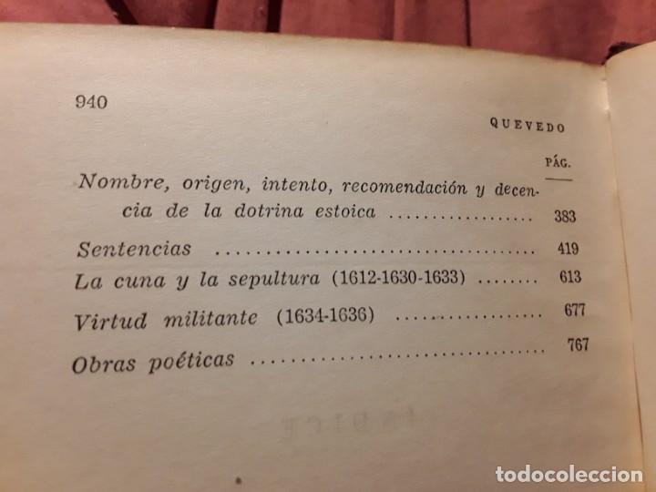 Libros de segunda mano: Obras selectas, de Quevedo. El ateneo (Argentina), 1957. - Foto 4