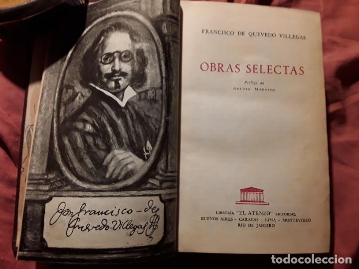 Libros de segunda mano: Obras selectas, de Quevedo. El ateneo (Argentina), 1957. - Foto 1