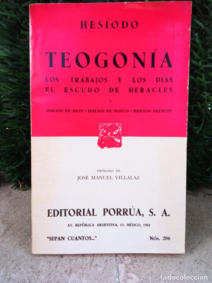 Libros de segunda mano: Teogon&iacute;a. Autor: Hes&iacute;odo - Foto 1