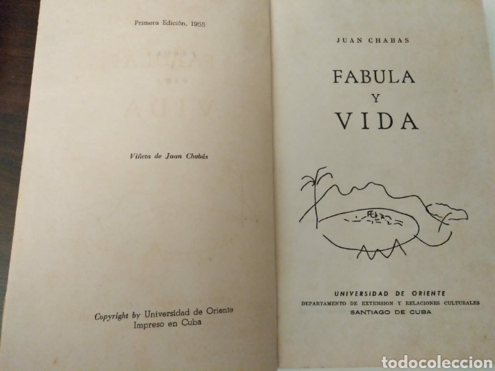 Libros de segunda mano: F&aacute;bula y vida / Juan Chabas. Primera edici&oacute;n. - Foto 3