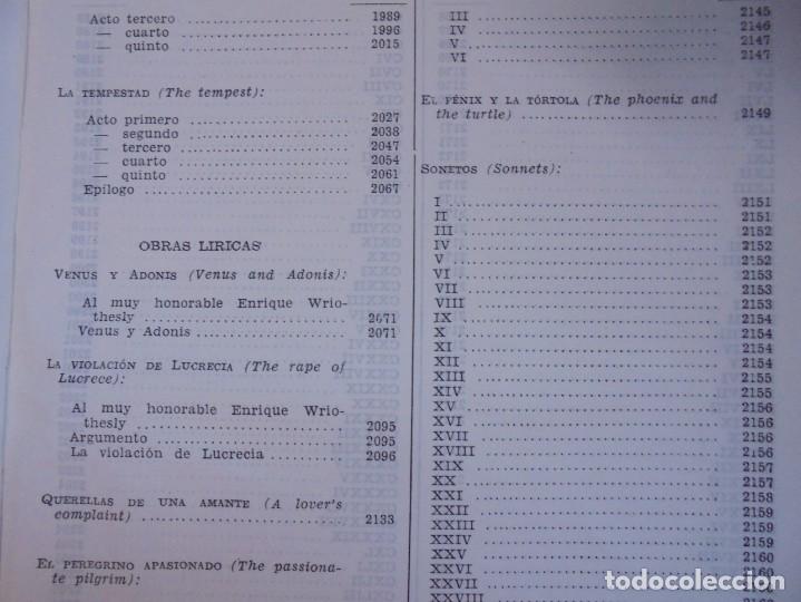 Libros de segunda mano: WILLIAM SHAKESPEARE. OBRAS COMPLETAS. EDITORIAL AGUILAR. 1951 - Foto 21