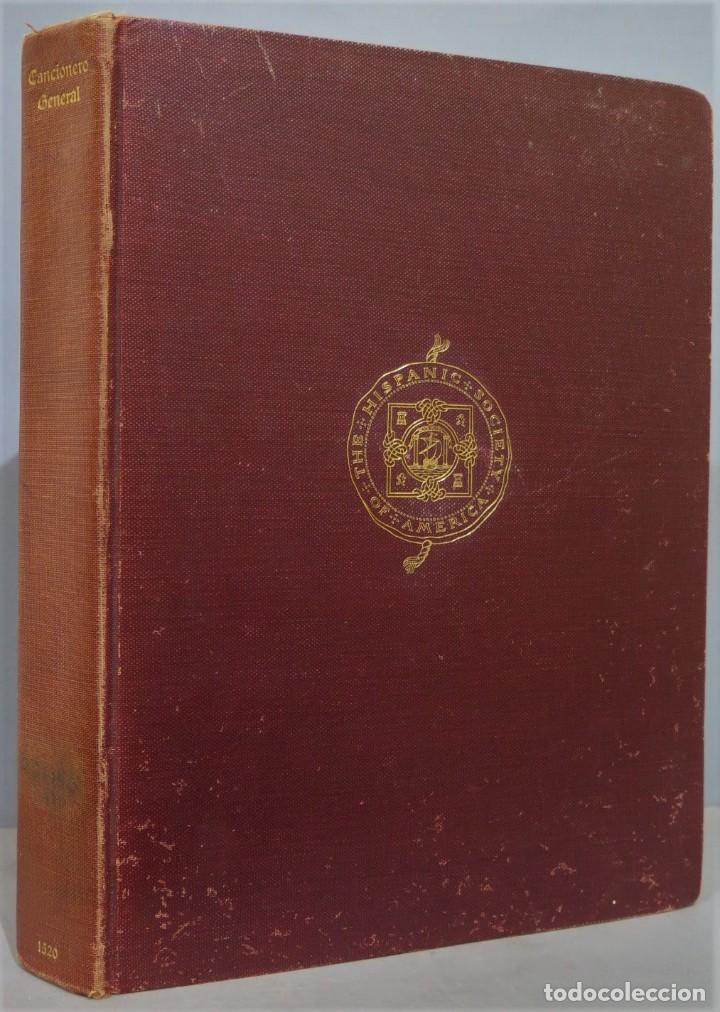 Libros de segunda mano: 1526.- CANCIONERO GENERAL. FACSIMIL. HISPANIC SOCIETY - Foto 1