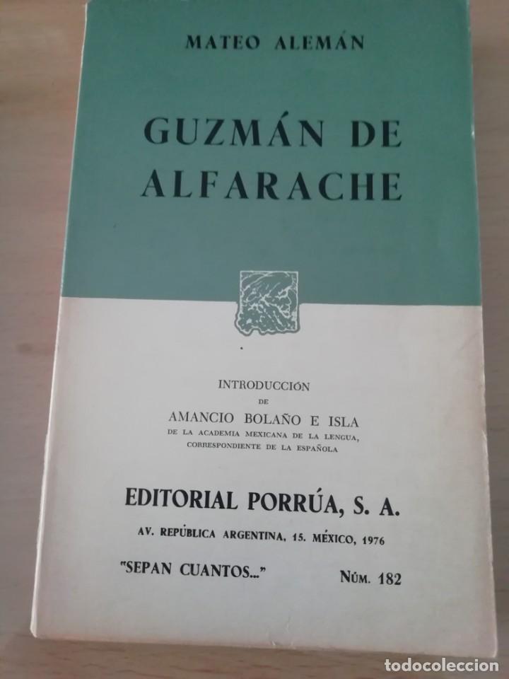 Libros de segunda mano: Guzm&aacute;n de Alfarache de Mateo Alem&aacute;n Ed. Porr&uacute;a - Foto 1