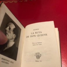 Libros de segunda mano: COLECCIÓN CRISOL AGUILAR CRISOLIN 04 MADRID 1951 AZORIN LA RUTA DE DON QUIJOTE. Lote 224634513