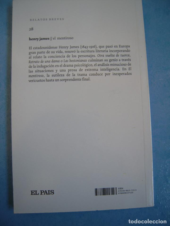 Libros de segunda mano: El mentiroso Henry James - Foto 2