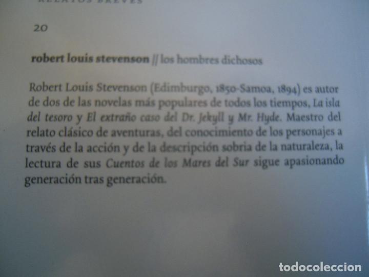 Libros de segunda mano: Los hombres dichosos Robert Louis Stevenson - Foto 3