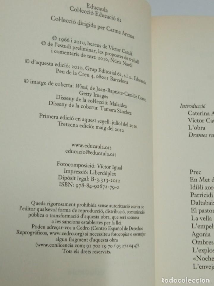 Libros de segunda mano: Drames Rurals, Victor Catal&agrave;, Edicions 62 - Foto 4