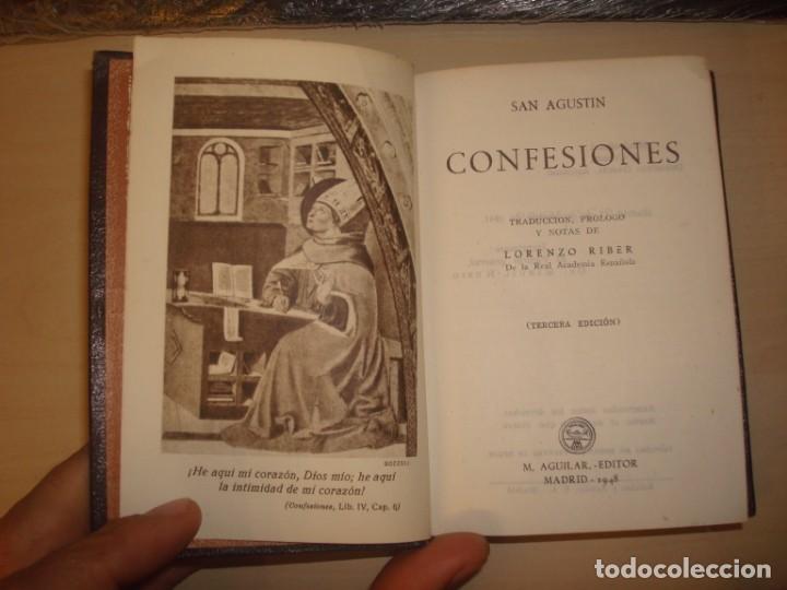 Libros de segunda mano: SAN AGUST&Iacute;N. CONFESIONES. AGUILAR. - Foto 3