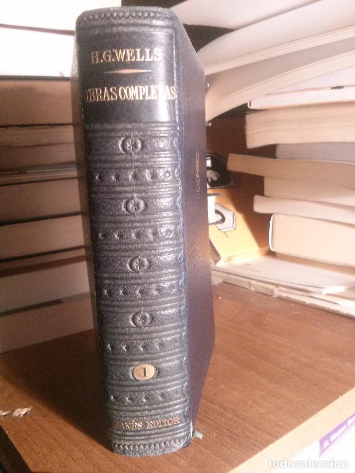 Libros de segunda mano: h.g. wells obras completas, jan&eacute;s editor. - Foto 1