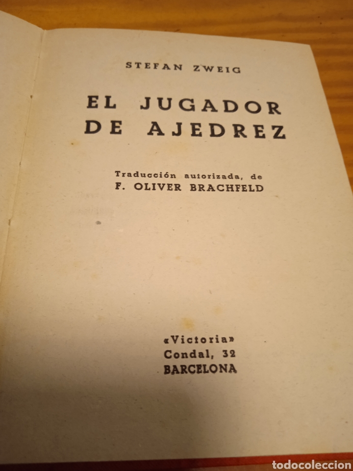 Libros de segunda mano: El jugador de ajedrez. Stefan Zweig - Foto 3