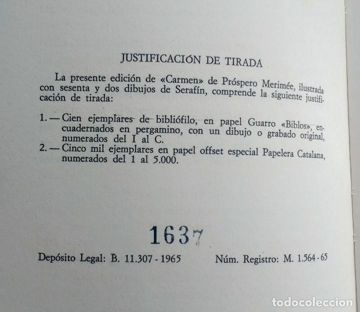 Libros de segunda mano: CARMEN - PROSPERO MERIMEE - EDICION NUMERADA - Foto 4
