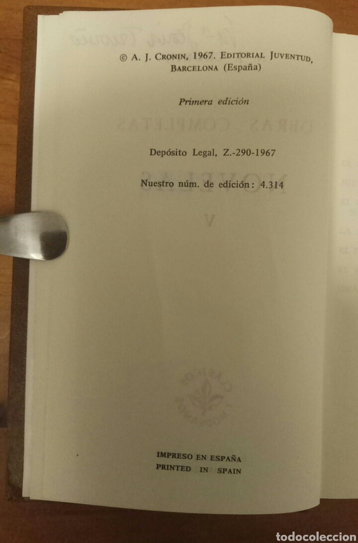 Libros de segunda mano: Obras completas. A. J. Cronin - Foto 3