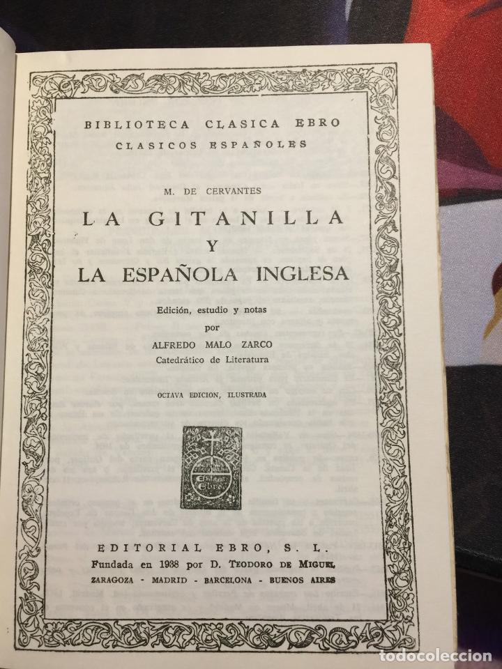 Libros de segunda mano: La gitanilla. La espa&ntilde;ola inglesa. - Miguel de Cervantes - Foto 2