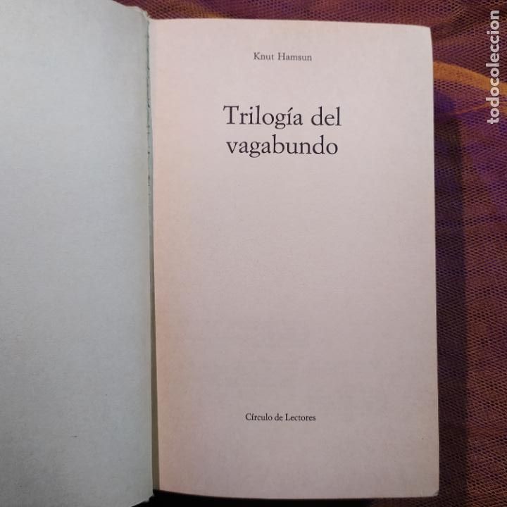 Libros de segunda mano: Trilog&iacute;a del vagabundo - Hamsun, Knut - Foto 1