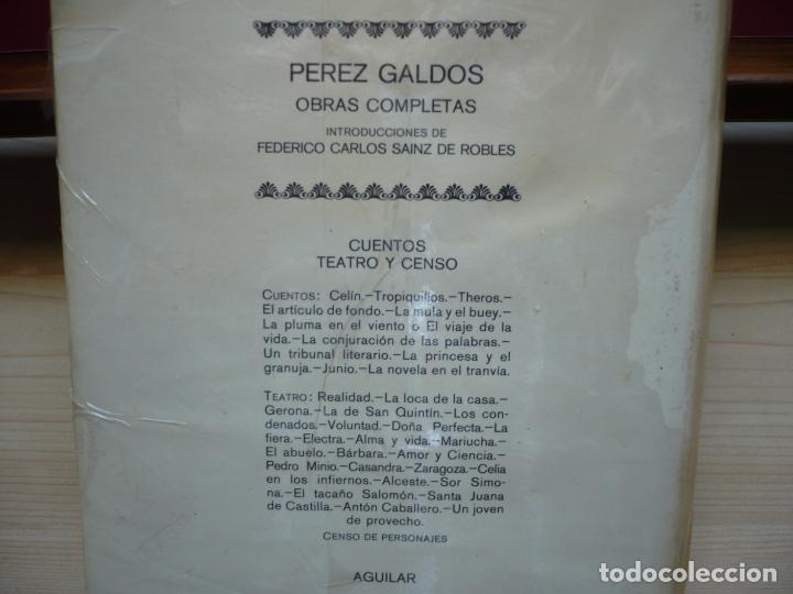 Libros de segunda mano: Cuentos, Teatro y Censo. P&eacute;rez Gald&oacute;s. Aguilar. - Foto 4