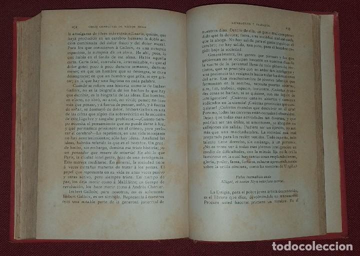 Libros de segunda mano: OBRAS COMPLETAS DE VICTOR HUGO - POST - SCRIPTUM DE MI VIDA - Foto 9 - 231484955