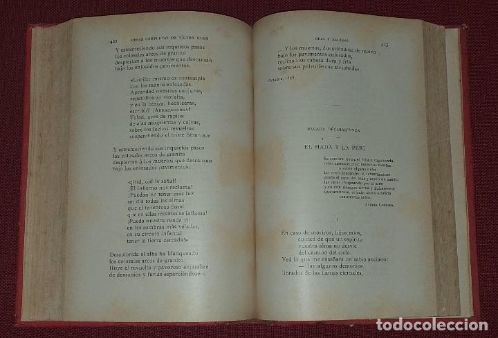 Libros de segunda mano: OBRAS COMPLETAS DE VICTOR HUGO - ODAS Y BALADAS - Foto 5