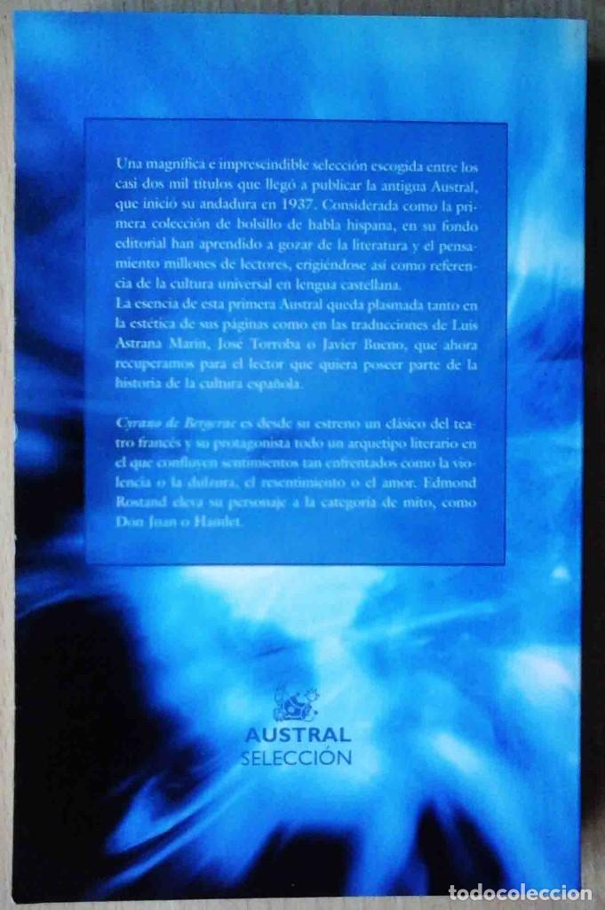 Libros de segunda mano: Cyrano de Bergerac (Edmond Rostand) Austral Selecci&oacute;n 2003. - Foto 2