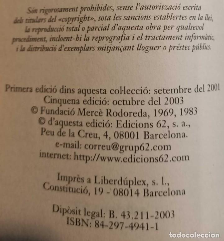 Libros de segunda mano: ❤️ Libro MERC&Egrave; RODOREDA - ALOMA, 2003 ❤️ - Foto 4