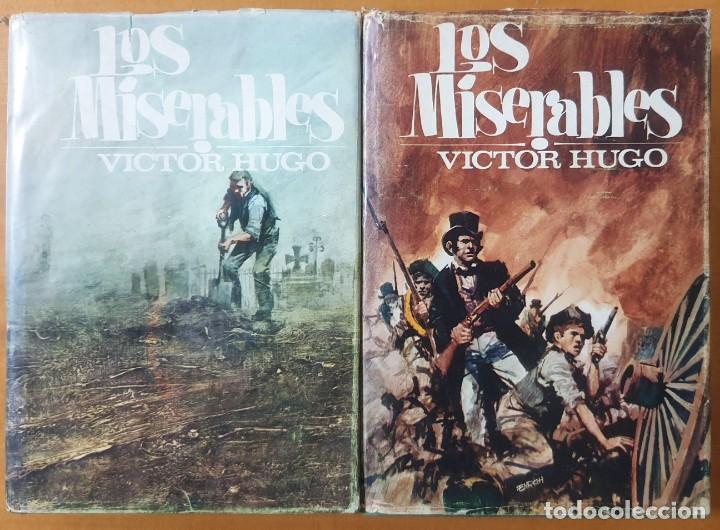 Libros de segunda mano: Los miserables Victor Hugo Dos tomos Ediciones V&eacute;rtice 1967 - Foto 1