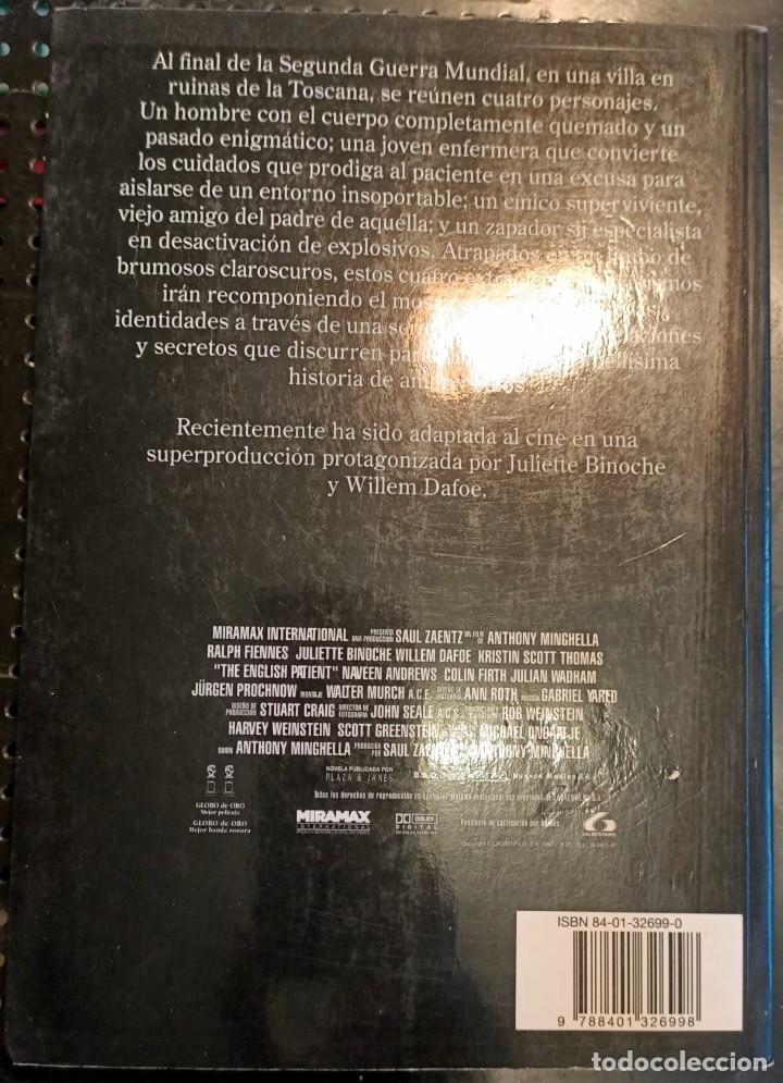 Libros de segunda mano: ❤️ LIBRO EL PACIENTE INGLES, MICHAEL ONDAATJE, 1997 ❤️ - Foto 3