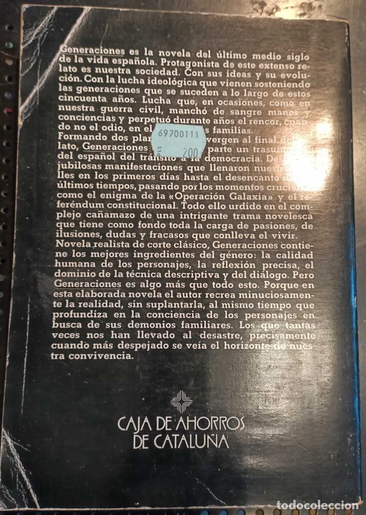 Libros de segunda mano: ❤️ Libro GENERACIONES, CRISTOBAL ZARAGOZA, 1982 ❤️ - Foto 3