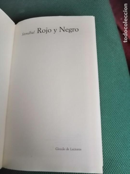 Libros de segunda mano: Rojo y negro (Stendhal) C&iacute;rculo de lectores 1965 - Foto 3
