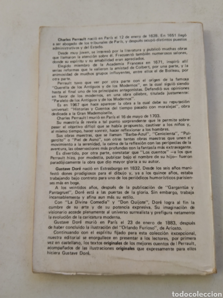 Libros de segunda mano: CUENTOS ORIGINALES/CHARLES PERRAULT GUSTAVO DOR&Eacute; - Foto 5