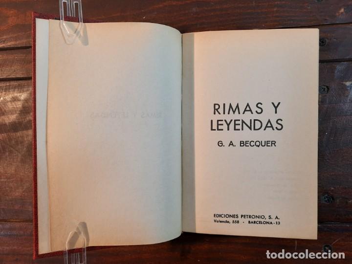 Libros de segunda mano: RIMAS Y LEYENDAS - GUSTAVO ADOLFO BECQUER - EDICIONES PETRONIO, 1973, BARCELONA - Foto 5