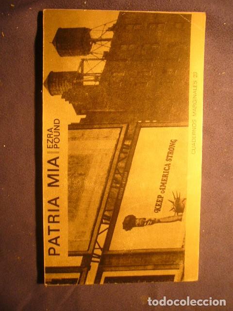 Libros de segunda mano: EZRA POUND - PATRIA MIA - (BARCELONA, 1985) - Foto 1