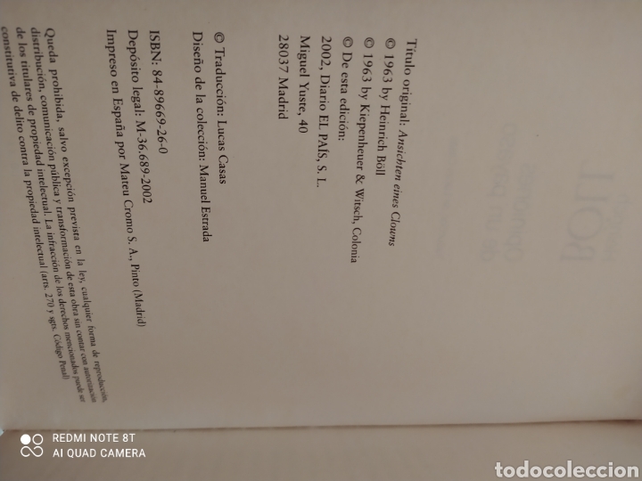 Libros de segunda mano: Opiniones de un payaso Heinrich Boll - Foto 4