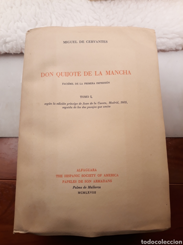 Libros de segunda mano: Don Quijote De La Mancha. Facsimil de la primera edicion. 2 tomos. 1968. - Foto 2