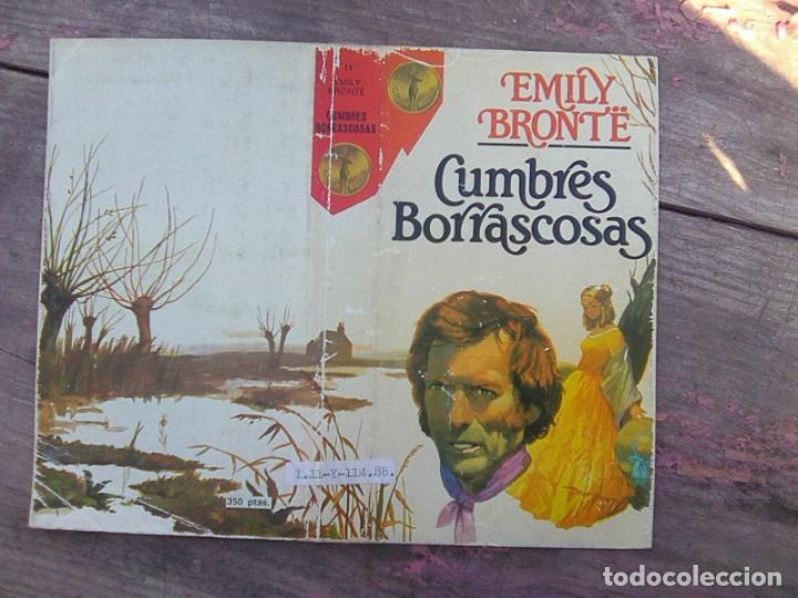 Libros de segunda mano: Solo car&aacute;tula sobrecubierta de... Cumbres borrascosas - colecci&oacute;n gran reno a&ntilde;os 70&acute;s -