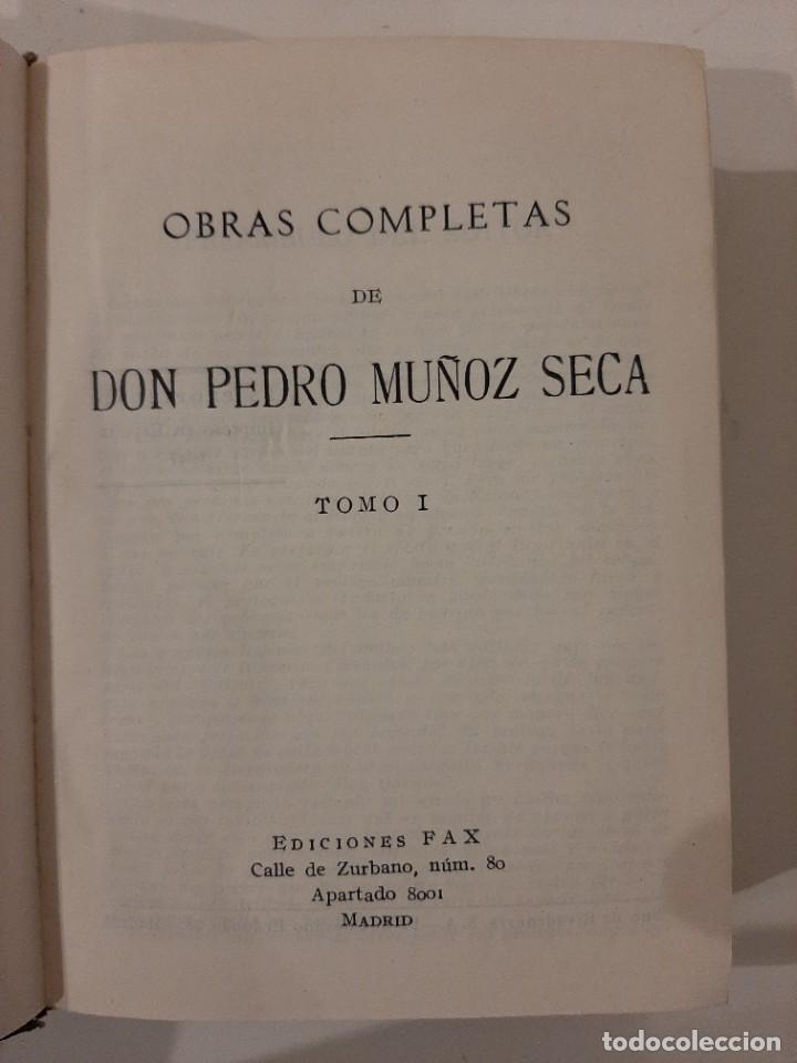 Libros de segunda mano: OBRAS COMPLETAS. TOMO I. PEDRO MU&Ntilde;OZ SECA. EDICIONES FAX. 1947 - Foto 3