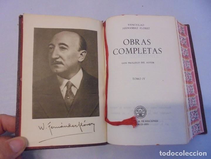 Libros de segunda mano: WENCESLAO FERNANDEZ FLOREZ. OBRAS COMPLETAS. 5 TOMOS EDITORIAL AGUILAR. - Foto 37 - 236218835