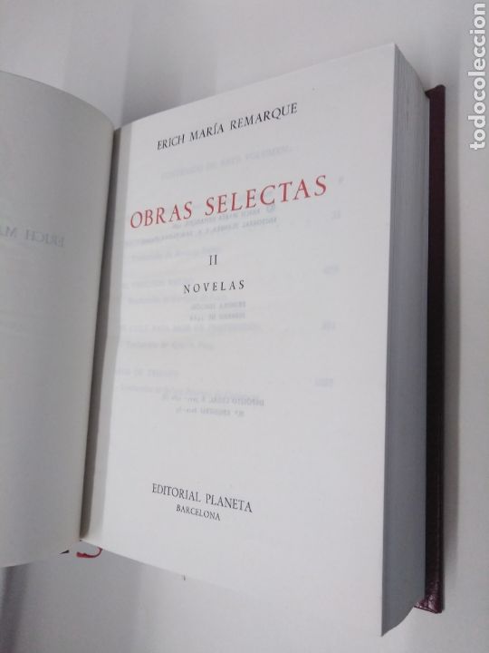 Libros de segunda mano: Obras selectas. Tomo II. Novelas / E. M. Remarque - Foto 5