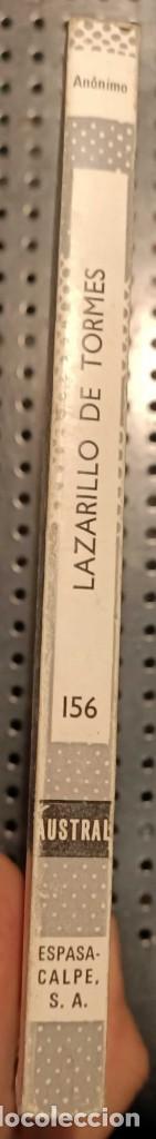 Libros de segunda mano: Libro: Lazarillo de Tormes, An&oacute;nimo, Ed. Espasa Calpe, 1973 - Foto 2